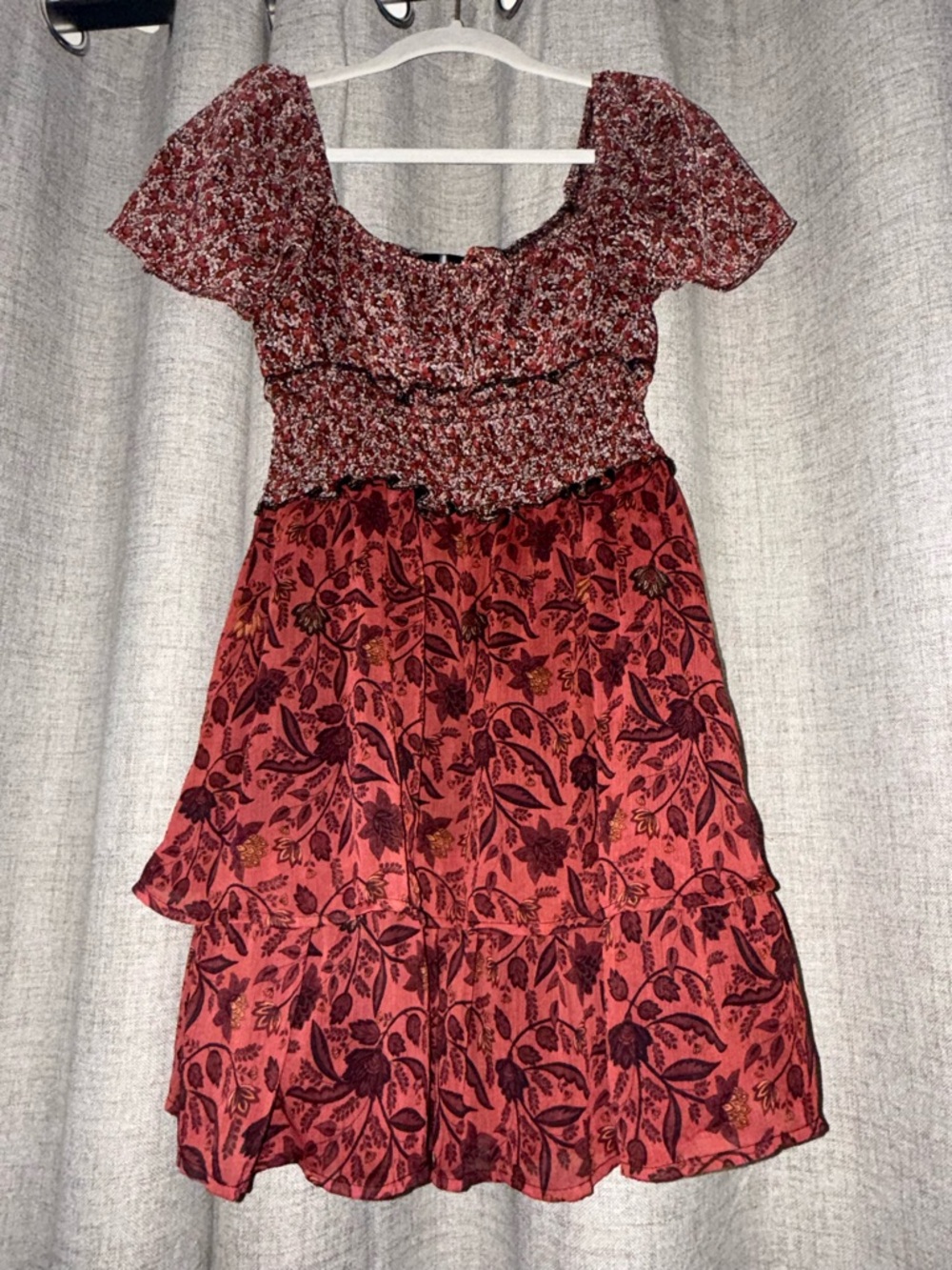 Ash and violet dress